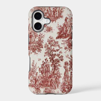 Vintage Frans landelijk rood Toile iPhone 5 Hoesje