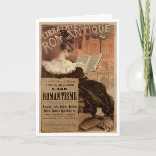 VINTAGE FRANS POSTERART- WENSKAART KAART (Voorkant)