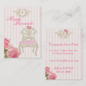 Vintage Frans Roos Antiek Visitekaartje (Voorkant / Achterkant)