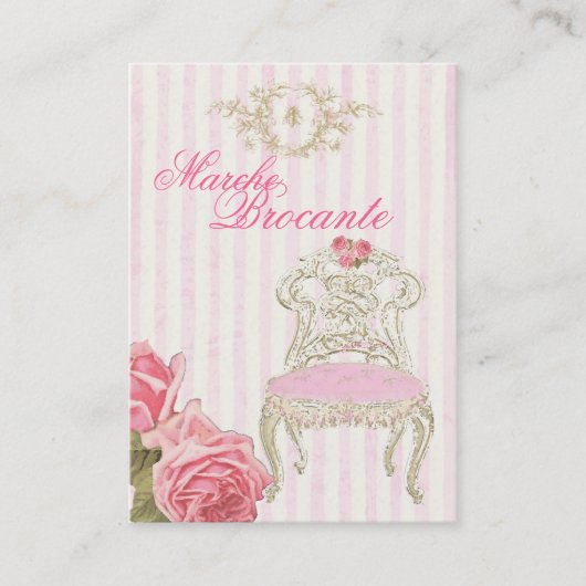 Vintage Frans Roos Antiek Visitekaartje (Voorkant)