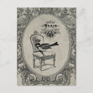 Vintage Frans stoelbriefkaart Briefkaart