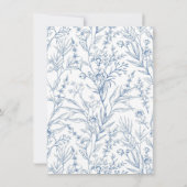 Vintage Franse Bat Mitzvah Details Bijlagekaart Kaart (Achterkant)