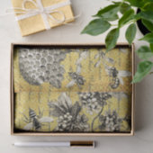 Vintage Franse Bij en Bloem Decoupage Tissuepapier (Geschenk)