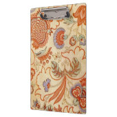 Vintage Franse Chintz Bloemmotief Antieke Terracot Klembord (Links)