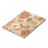 Vintage Franse Chintz Bloemmotief Antieke Terracot Notitieblok (Linkerzijde)