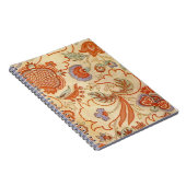 Vintage Franse Chintz Bloemmotief Antieke Terracot Notitieboek (Rechterzijde)