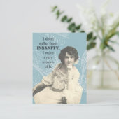 Vintage franse dame foto briefkaart (Staand voorkant)