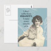 Vintage franse dame foto briefkaart (Voorkant / Achterkant)