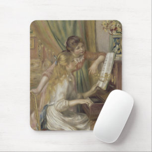 Vintage Franse Impressionistische Kunst van Meisje Muismat