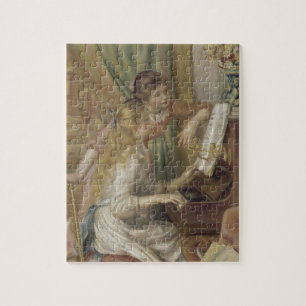 Vintage Franse Impressionistische Piano Meisjes Ku Legpuzzel