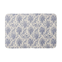 Vintage Franse Landelijke Toile de Jouy Blauwe Pat