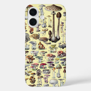 Vintage Franse Paddenstoel Cottagecore Botanische iPhone 16 Hoesje