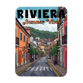 vintage, Franse Riviera Magneet