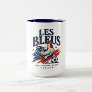 Vintage Franse Voetbalhaan Fan Voetbal 2026 Mok