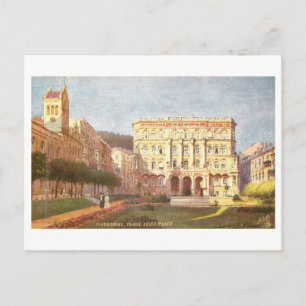 Vintage Franz Joseph Platz in Marienbad, Duitsland Briefkaart