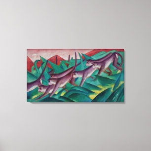 Vintage Franz Marc Apenfries Canvas Afdruk