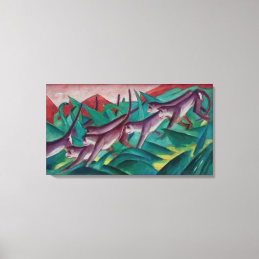 Vintage Franz Marc Apenfries Canvas Afdruk (Voorkant)