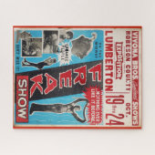 Vintage Freakshow Poster Puzzel Circus Sideshow A (Horizontaal)