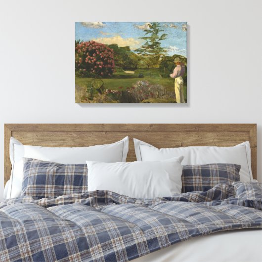 Vintage Frederic Bazille Canvas Afdruk (Insitu (Slaapkamer))