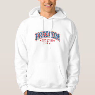 Vintage Freedom 1776 Patriottische Boog Amerikaans Hoodie