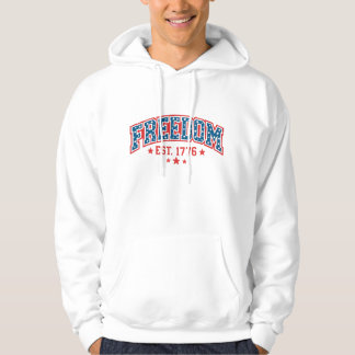 Vintage Freedom 1776 Patriottische Boog Amerikaans Hoodie