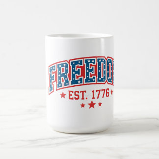 Vintage Freedom 1776 Patriottische Boog Amerikaans Koffiemok