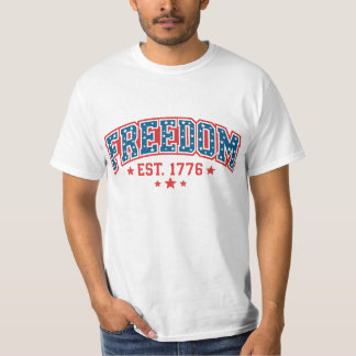 Vintage Freedom 1776 Patriottische Boog Amerikaans T-shirt