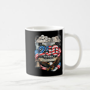 Vintage Freedom 4 juli Amerikanen 250 Veteraan Koffiemok