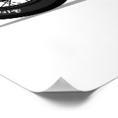 Vintage Freedom Chopper-motorfiets Poster (Hoek)