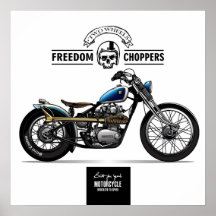 Vintage Freedom Chopper-motorfiets