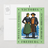 Vintage Freiburg Victoria Briefkaart (Voorkant / Achterkant)
