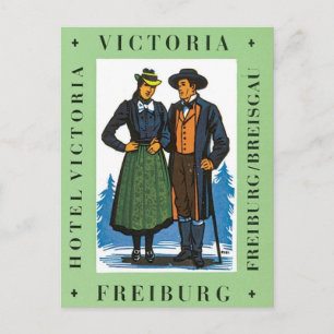 Vintage Freiburg Victoria Briefkaart