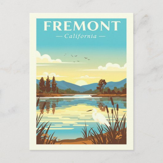 Vintage Fremont California Briefkaart (Voorkant)