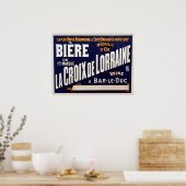 Vintage French Beer Advertisment Poster (Keuken)