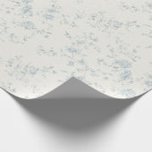 Vintage French Blue Wedding Frame Cadeaupapier (Hoek)