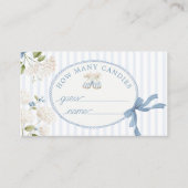 Vintage French Coquette How many candies Informatiekaartje (Voorkant)