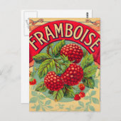 Vintage French Framboise Briefkaart (Voorkant / Achterkant)
