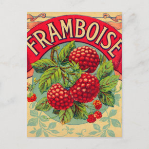 Vintage French Framboise Briefkaart