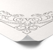 Vintage French Landscape Monogram Wedding Poster (Hoek)