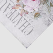 Vintage French London Pink Peony Tissuepapier (Detail)