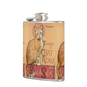    Vintage French Poster Style Orange Cat          Heupfles (Links)