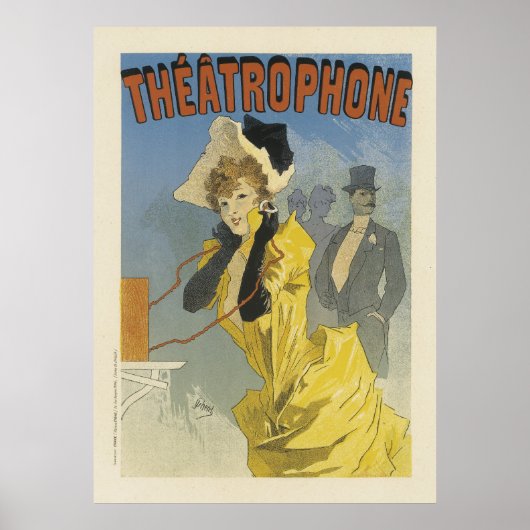 Vintage French Posters-Theatrophone Poster (Voorkant)