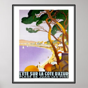 Vintage French Riviera, France - Poster