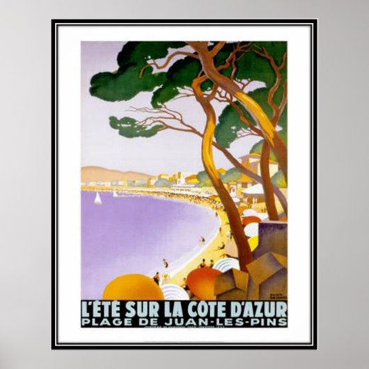Vintage French Riviera, France - Poster (Voorkant)