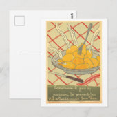 Vintage French "Save Bread by Eating Potatoes"  Briefkaart (Voorkant / Achterkant)