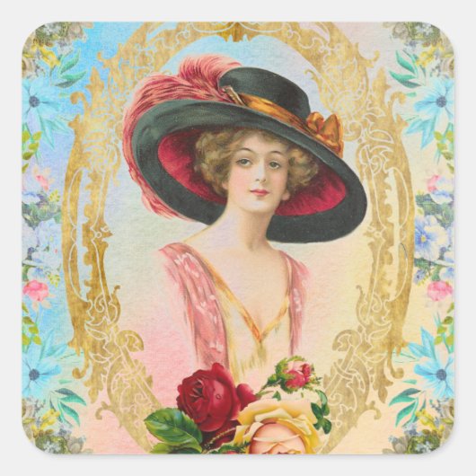 Vintage French Sticker (Voorkant)