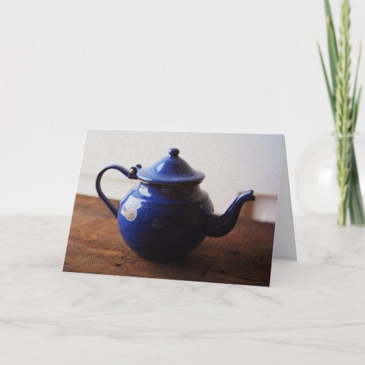 Vintage French Teapot Card Bedankkaart (Voorkant)