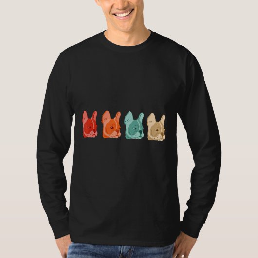 Vintage Frenchie T-shirt (Voorkant)