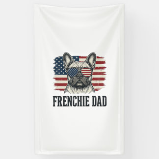 Vintage Frenchie Vader Patriottische Bulldog Shirt Spandoek