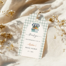 Vintage Fresh Off the Market Gingram Bruiloft Fees